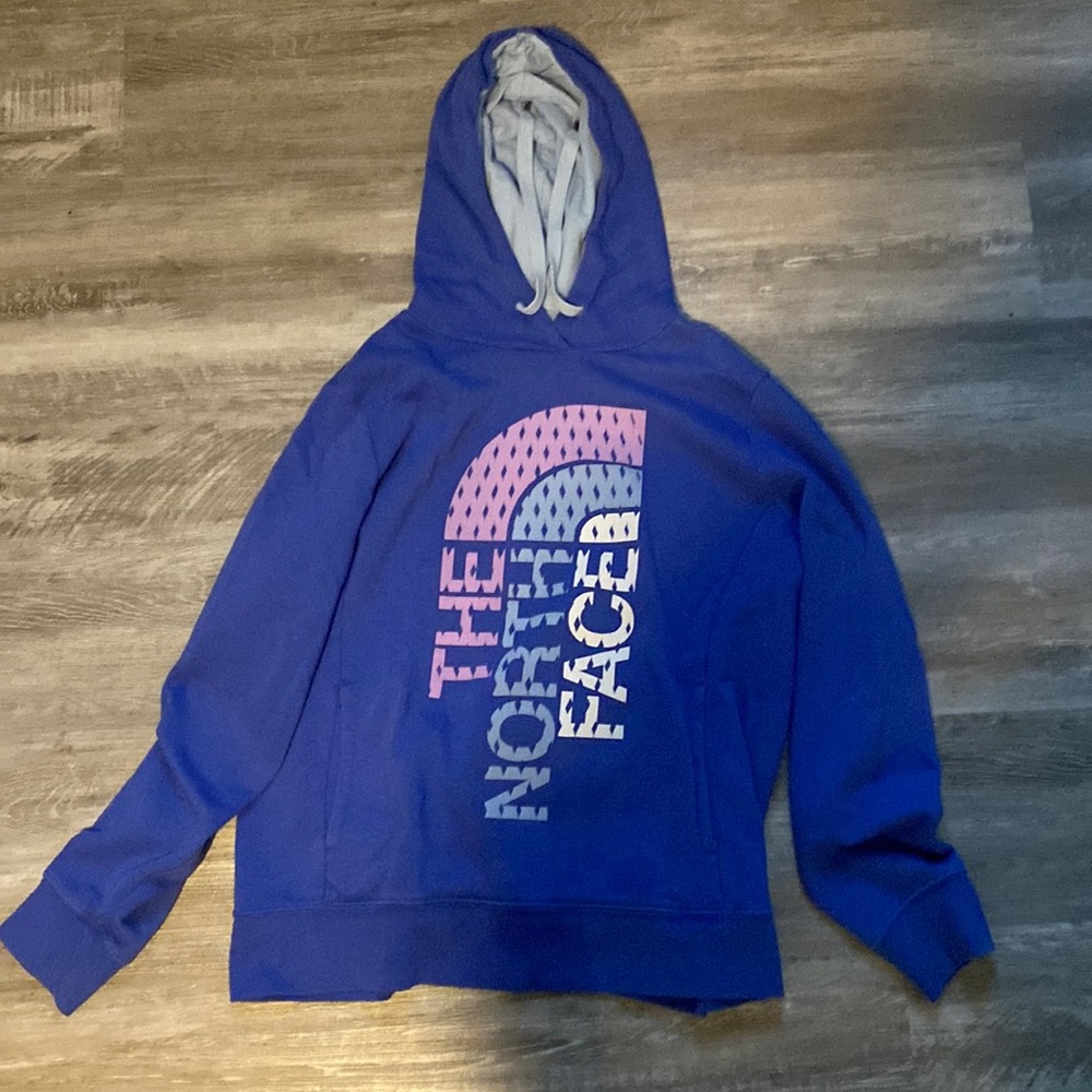 The North Face - blue hoodie